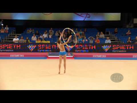 Angela KOSOULIEVA (POL) 2015 Rhythmic Worlds Stuttgart - Qualifications Hoop