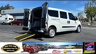 For Sale 2022 Ram Promaster City - SunSet Vans Manual Fold Out Ramp Rear Loading Wheelchair Van
