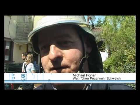 Küche in Schweich in Flammen