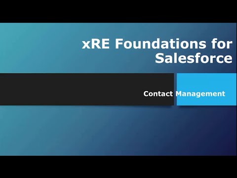 xRE Foundations for Salesforce