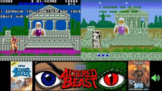 Altered beast Sega Genesis vs Master system longplay