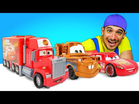 Mejores episodios de Rayo McQueen y otros coches. Aventuras de juguetes en el canal “Oh, se dañó”.