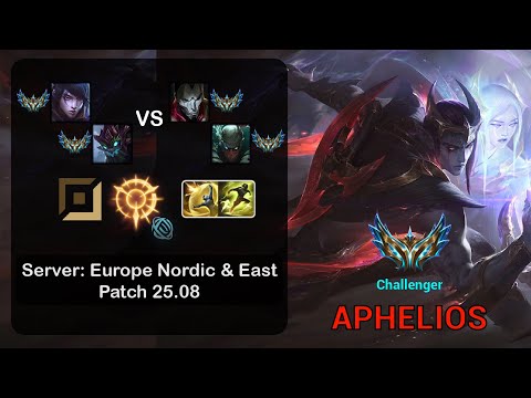 Aphelios ADC + Maokai vs Jhin + Pyke - EUNE Challenger - Patch 25.08