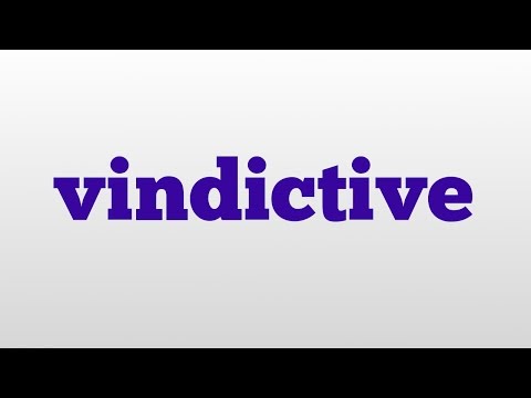 vindictive meaning and pronunciation