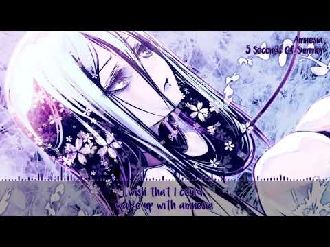 ♣♦ Nightcore - Amnesia (Lyrics) // Alexi Blue Cover ♠♥