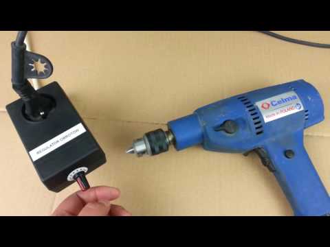 Regulator obrotów i wiertarka