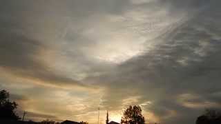 preview picture of video 'unusual sunset in Cushing, Oklahoma 10-27-2014_3'