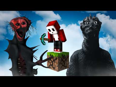 We Survived Horror Mods in One Block Minecraft