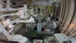 COPT platform safety round on Crude Oil Tanker / Палуба грузовых турбин нефтяного танкера