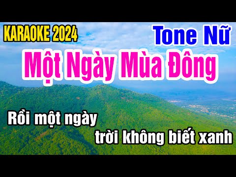 Một Ngày Mùa Đông Karaoke Tone Nữ Nhạc Sống gia huy beat