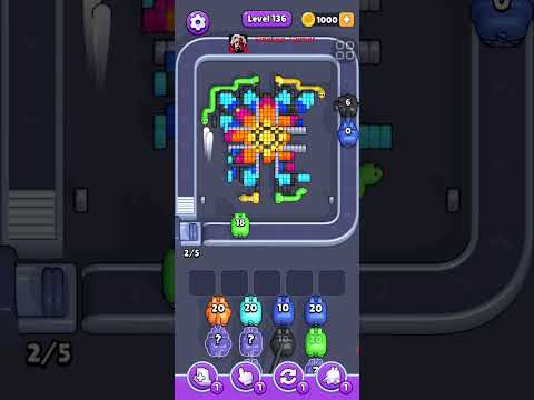 Pixel Flow Level 136 Walkthrough