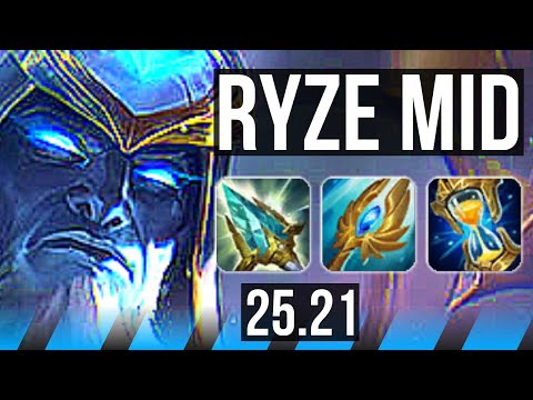 RYZE vs LEBLANC (MID) | 10/1/6, Godlike | EUW Challenger | 25.21