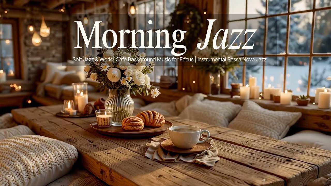Soft Morning Bossa Nova Jazz ☕ Relaxing Coffee Shop Music for Work, Study & Cozy Office Vibes