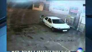 preview picture of video 'Em Mirabela, homem mata funcionário de posto, rouba carro e abastece antes de fugir'