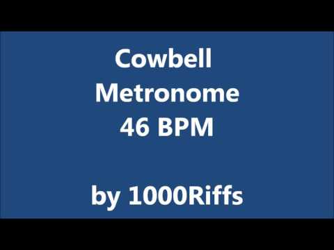 Cowbell Metronome 46 BPM - Beats Per Minute