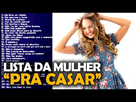 ABSURD LIST OF WOMEN TO MARRY - DO YOU AGREE?