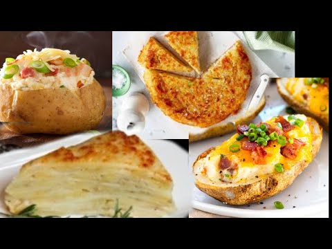 Different Ways Of Cooking Potato| How to make Dauphinoise Potato|Potato Rosti| Baked Potato Omelette