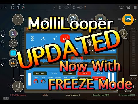 MolliLooper - The Looper That Never Forgets - UPDATED - Brilliant New FREEZE Mode - iPad Tutorial