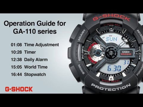 【GA-110 Series】Complete Tutorial （日本語字幕）｜CASIO G-SHOCK