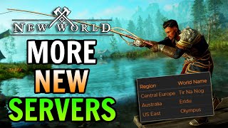 New World Popularity Keeps Rising - More New Servers!