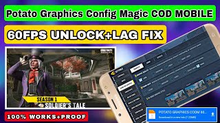 Potato Graphics Config Magic | Lag Fix, 60FPS Unlock on Cod Mobile | Season 1 Codm lag Fix
