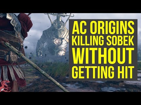 Assassin's Creed Origins Trial of Sobek WITHOUT GETTING HIT (AC Origins Trial of Sobek)