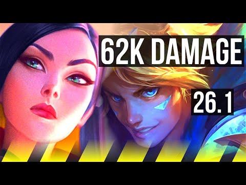 CAITLYN & Morgana vs EZREAL & Braum (ADC) | 62K damage | KR Diamond | 26.1