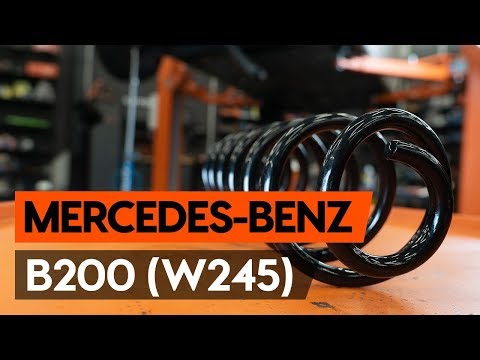 How to change rear springs on MERCEDES-BENZ B200 (W245) [TUTORIAL AUTODOC]