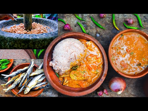 கிராமத்து சோளச்சோறு | Chola Soru Karuvattu Kuzhambu | Great millet Rice with Dry Fish Curry