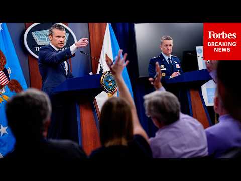 LIVE: Hegseth And Caine Hold Pentagon Press Briefing On Iran War