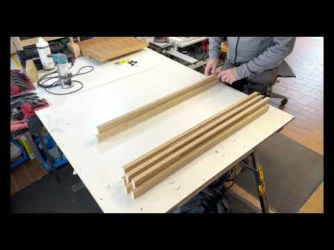 Frässchablone zum fertigen einer Saftrille in Schneidebrettern  selbst bauen Teil 3