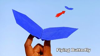 how to make paper flying butterfly, origami butterfly just a awesome fly, flapping & flying