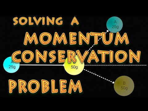 Solving a 2D conservation of momentum problem using vectors