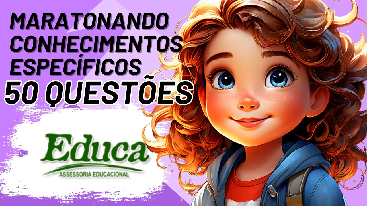 MARATONANDO A BANCA EDUCA-PB COM 50 QUESTÕES #concursospúblicos