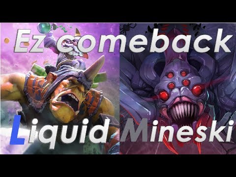 Dota 2 Liquid vs Mineski  SL I-league invitational season 3 -  ez comback game 1