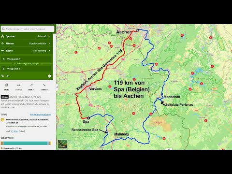 Teil 2 Spa (Belgien) n. Aachen, vom schönen Monschau mit Senf nach Aachen