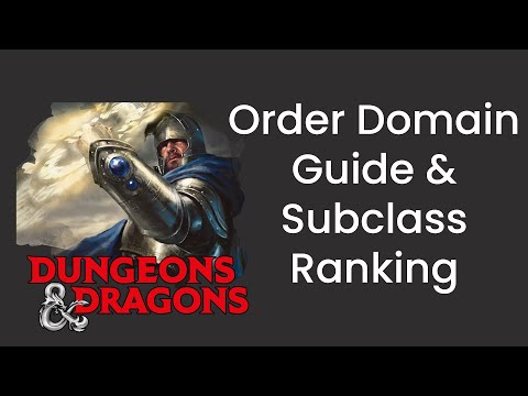 Order Domain (Cleric) Subclass Guide and Power Ranking in D&D 5e - HDIWDT