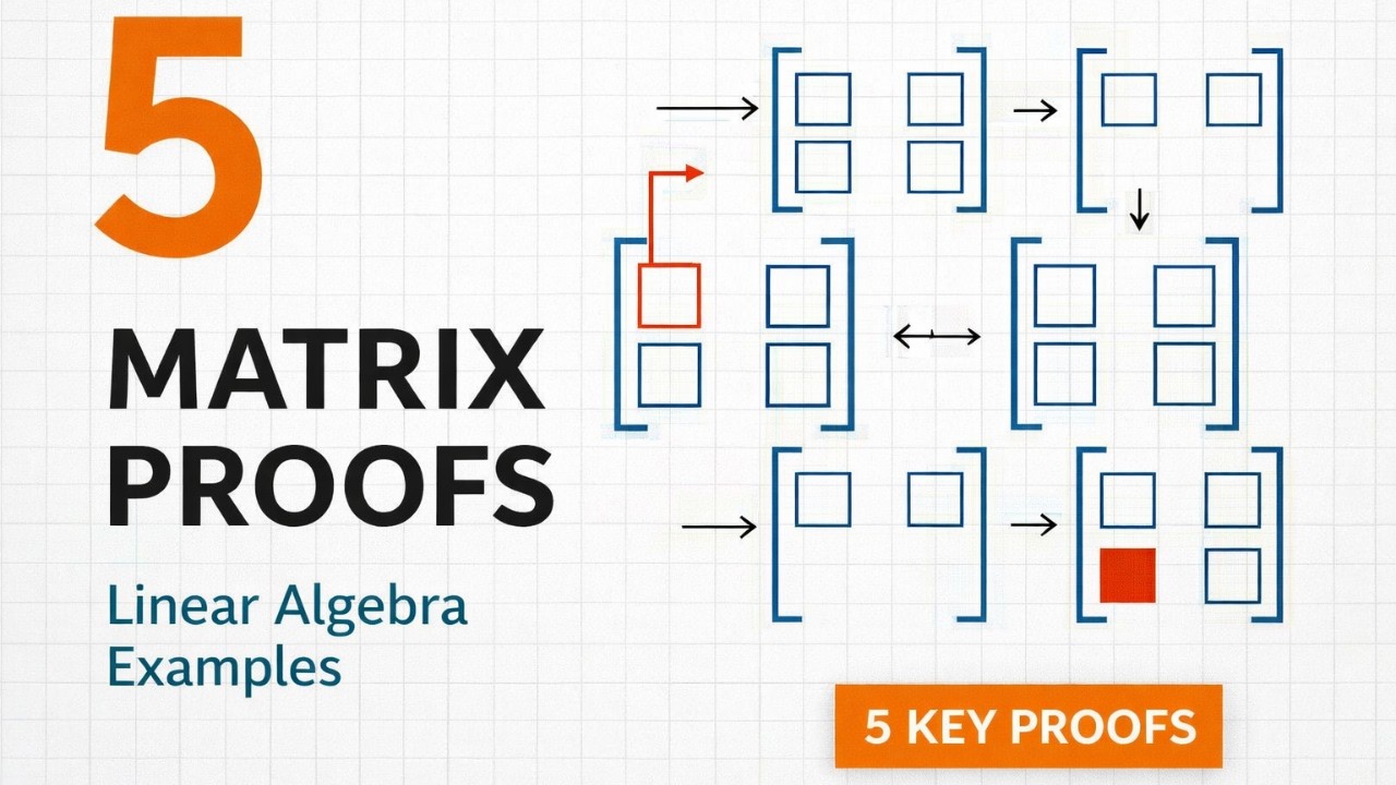 5 Matrix Proofs You Should Know: Linear Algebra Examples