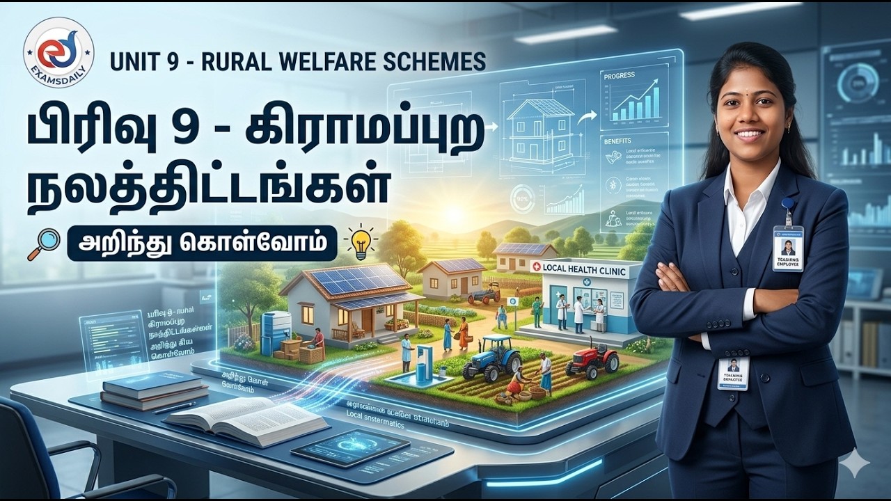 Unit 9 - Rural welfare schemes - அறிந்து கொள்வோம் - Tnpsc 2026