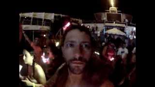 a few hundred glowsticks thrown in the air during kill the noise on holy ship