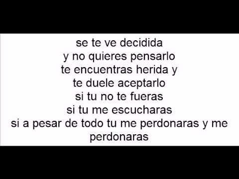 Si tu no te fueras marc anthony con letra