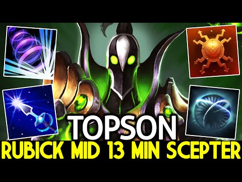 TOPSON [Rubick] New Guide Rubick Mid First Item Scepter Dota 2