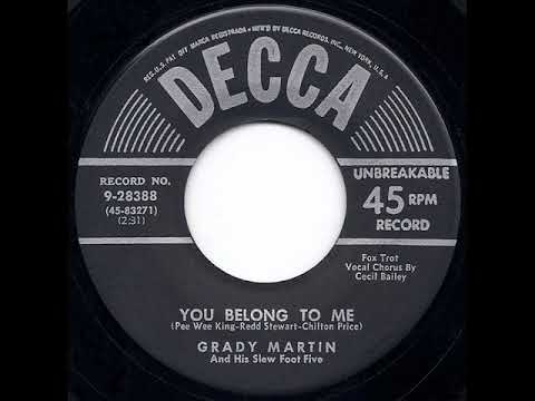 1952 Grady Martin - You Belong To Me (Cecil Bailey, vocal)