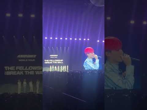 Wooyoung sings 'Etham - 12:45' @ ATEEZ Break the Wall tour in Newark
