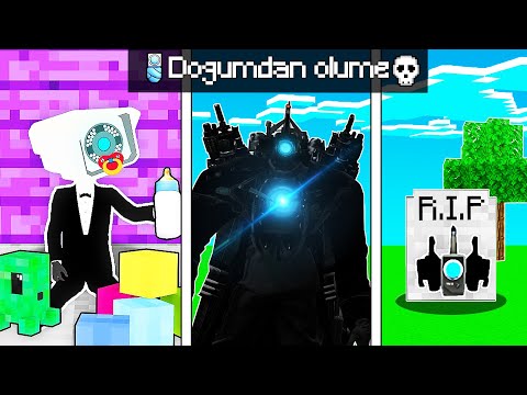 TITAN CAMERAMAN'ın HAYATI😱 - Minecraft