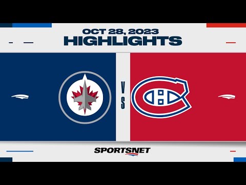 NHL Highlights | Jets vs. Canadiens - October 28, 2023