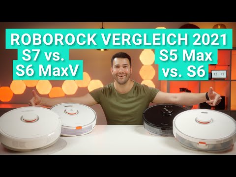 ROBOROCK VERGLEICH 2021 - S7 vs. S6 MaxV vs. S5 Max vs. S6 - Alle Saugroboter Modelle im TEST!