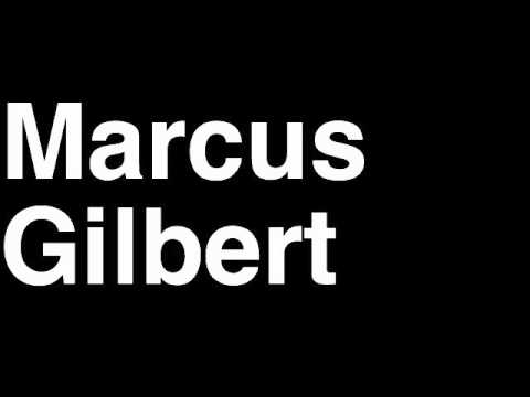 How to Pronounce Marcus Gilbert Pittsburgh Steelers NFL Football Touchdown TD Tackle Hit Yard Run