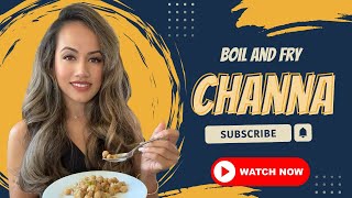 Boil & Fry Channa – Guyanese Style 🇬🇾 | Caribbean Chickpea Recipe 🫛