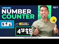 Create An Animated Counter Number In JavaScript For Your Website